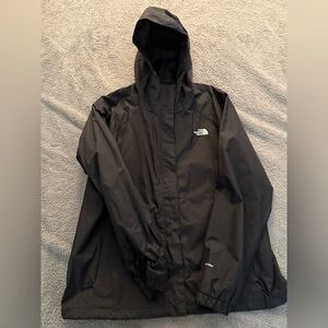 Women's North Face Black rain coat